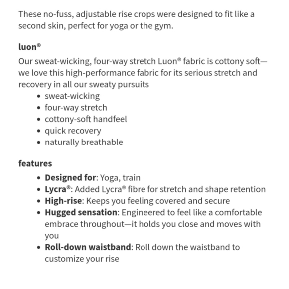 LULULEMON Wunder Under Crop II (Special Ed… - Picture 13 of 13